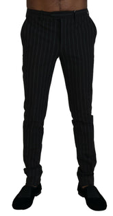 BENCIVENGA Black Stripes Viscose Dress Pants -   -  BENCIVENGA.